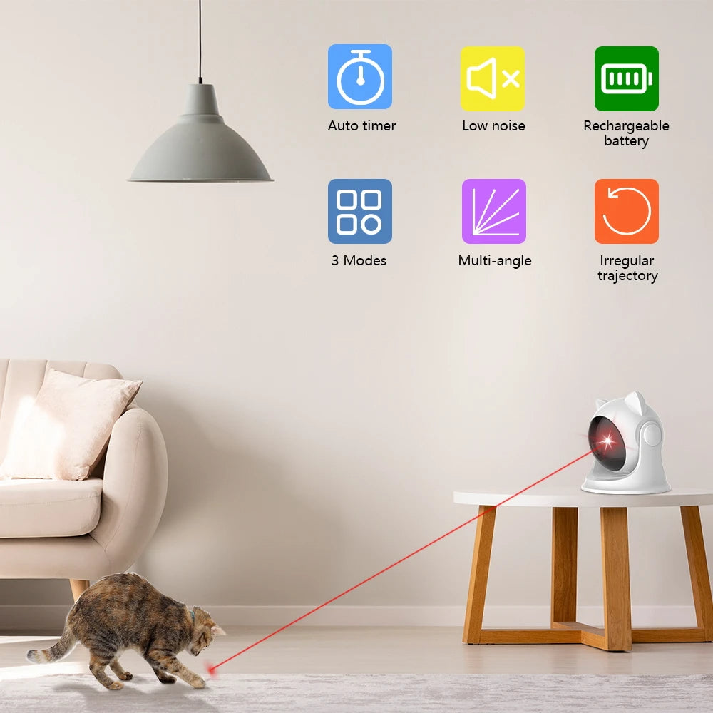 Automatic Laser Cat Toy | USB Rechargeable 8