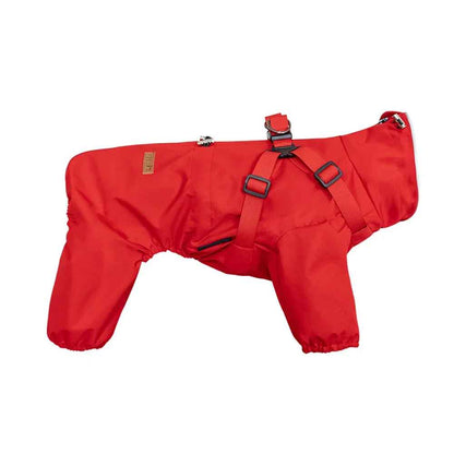 Waterproof Dog Jacket Jumpsuit with Built-In Harness