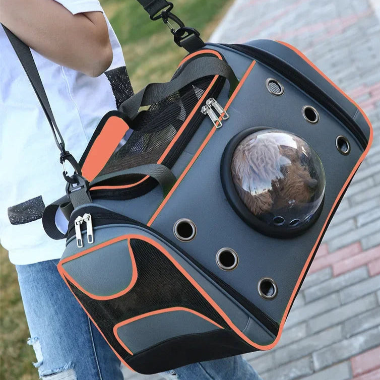 Spacious & Breathable Pet Travel Bag Carrier with Cool Viewing Window for Cats & Small Dogs 4