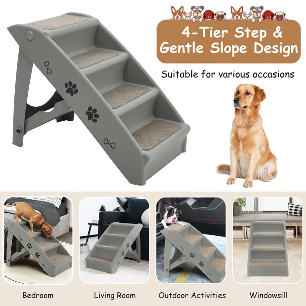 Portable Folding Pet Steps for Small, Senior & Mobility-Impaired Dogs & Cats 3
