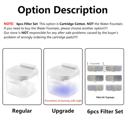 3L USB Rechargeable Cat Water Fountain & Fliter