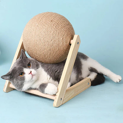 Free-Standing Cat Scratching Ball