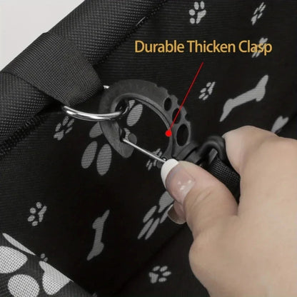 Stable Quick-Release Dog Car Seat Basket with Breathable Mesh Sides 9