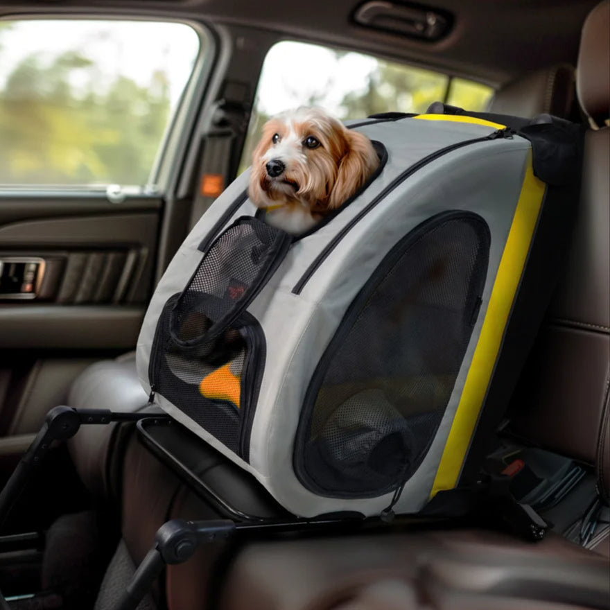 2-In-1 Collapsible Dog Stroller & Car Seat Travel Crate for Small Dogs 2