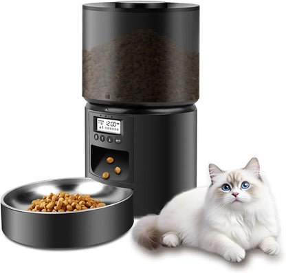 6-Meals Per Day Automatic Cat Feeder with Timer & Voice Recording 1