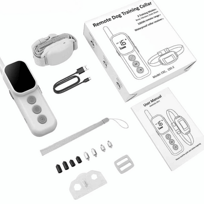 300m Dog Training Collar & Digital Remote Control with Safety Strap 12