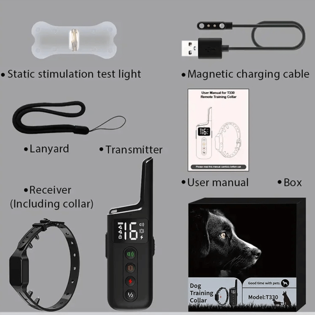 300m Safe Shock Electric Dog Training Collar with Remote Control 6