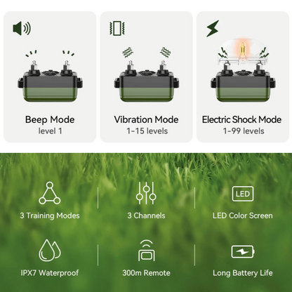 300m Smart Dog Training Collar & Remote Control 8