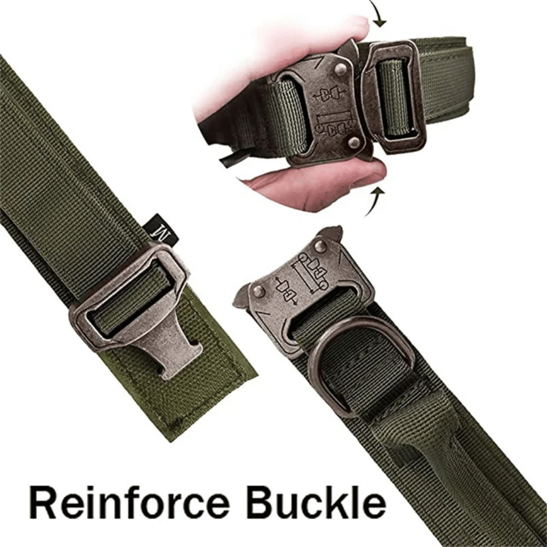 Heavy Duty Military-Style Tactical Dog Collar & Leash for Large & XL Dogs 17