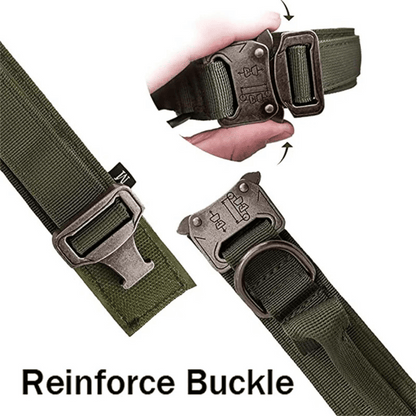 Heavy Duty Military-Style Tactical Dog Collar & Leash for Large & XL Dogs 17