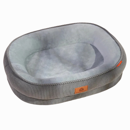 Plush Corduroy Dog Bed with Removable Washable Cover