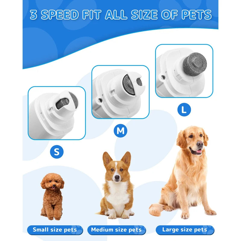 2-in-1 Rechargeable Dog Nail Grinder & Clipper with LED Light 2