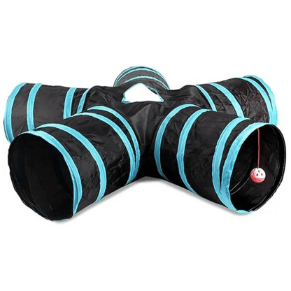 Portable Cat Tunnel for Indoor Play | Collapsible Tube Toy for Cats & Kittens