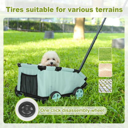 360° Rotating Pet Trolley for Small Dogs & Cats 9