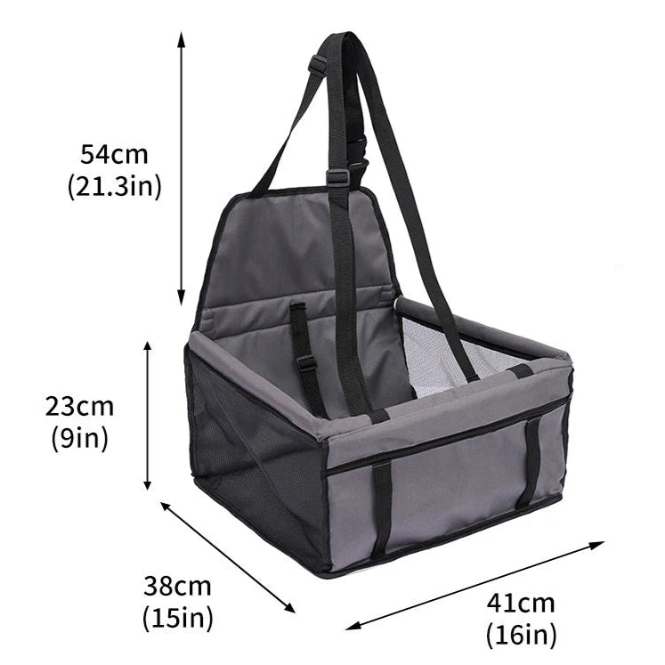 Secure Dog Car Seat Basket | Dog Booster Seat for Safe Car Travel 12