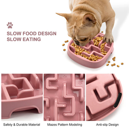 Maze-Design Slow Feeder Pet Bowl for Healthy Eating