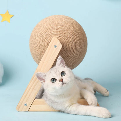Free-Standing Cat Scratching Ball