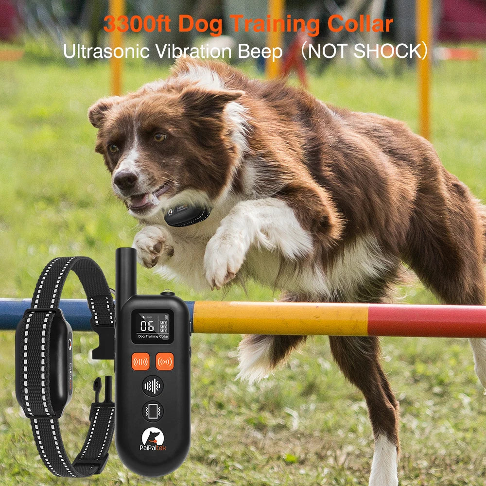 No Shock Dog Training Collar for Humane Correction with Remote Control | No Prongs Vibration & Sound