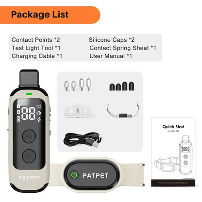 Electric Dog Training Collar & Remote with 3 Modes for Behaviour Control | Up to 600m & Waterproof