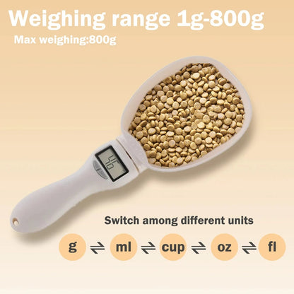 Digital Pet Food Measuring Scoop for Accurate Cat & Dog Food Portions up to 800g | LED Display 6