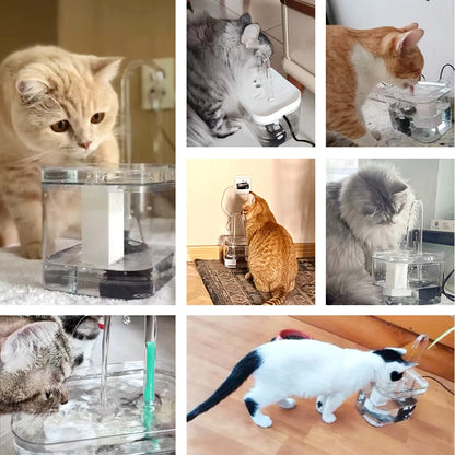 1.5L Automatic Cat Water Fountain & Filter | USB Rechargeable