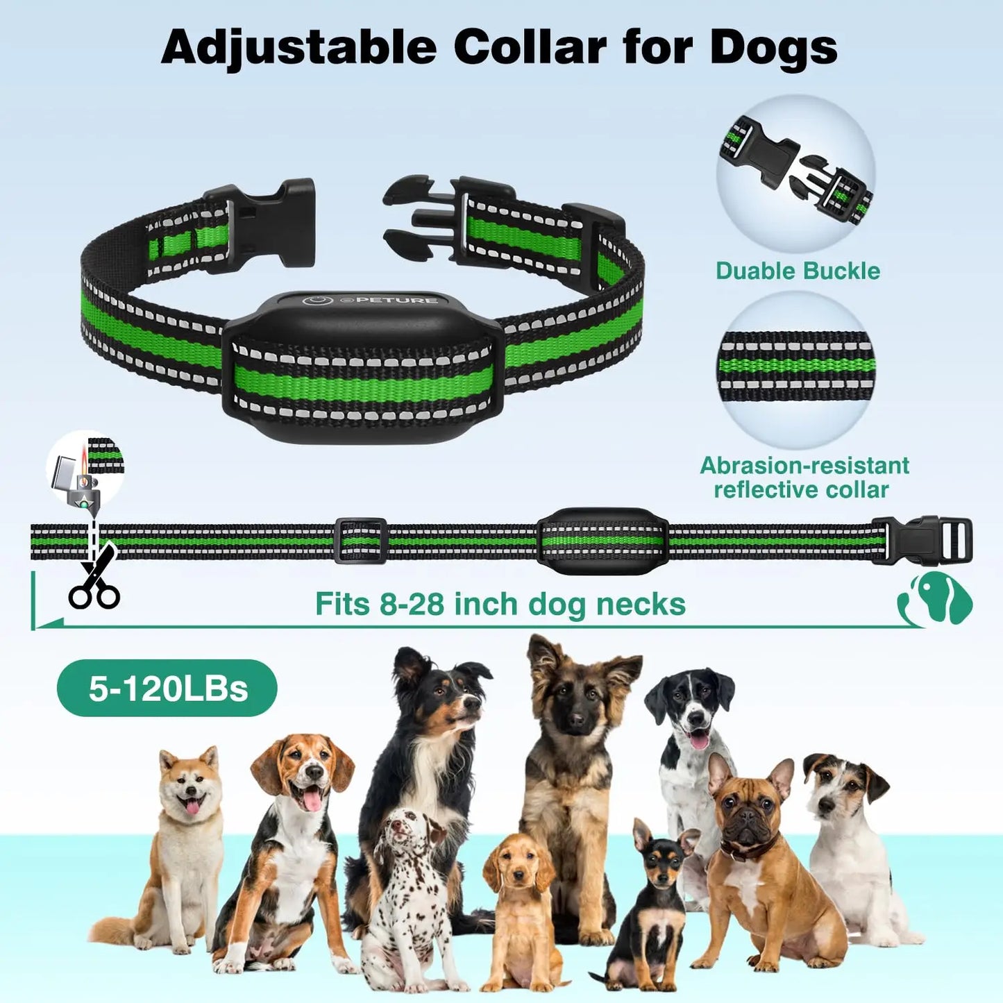 1000m Dog Shock Collar with Instant Boost | For Stubborn Dogs & Long Hair