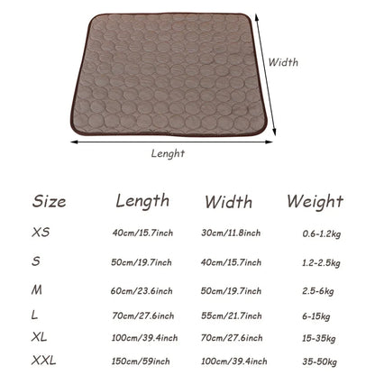 Padded Dog Cooling Mat for Sofas, Floors & Pet Beds | Machine Washable