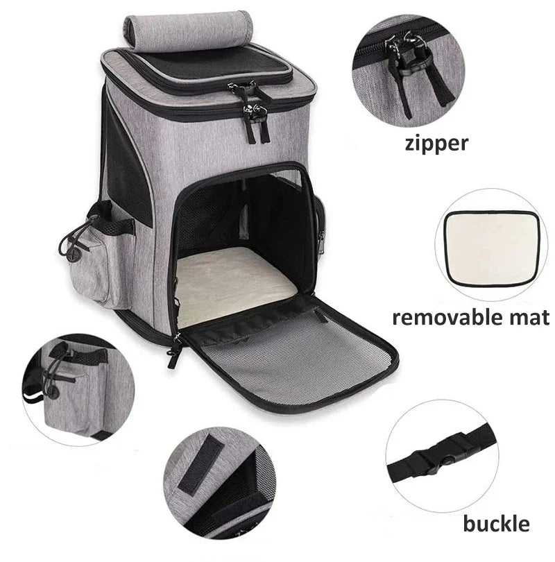 Large Expandable & Breathable Cat Carrier Backpack