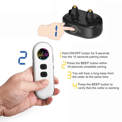 400m Remote Controlled Dog Training Collar for Small or Large Dogs 16