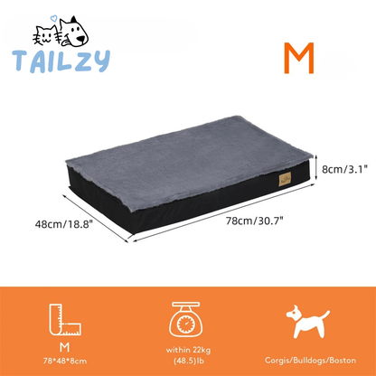 Thick Orthopaedic Dog Bed Mattress with Removable Cover for Large Dogs