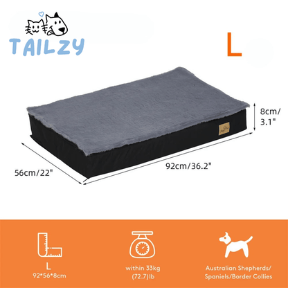 Thick Orthopaedic Dog Bed Mattress with Removable Cover for Large Dogs