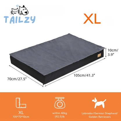 Thick Orthopaedic Dog Bed Mattress with Removable Cover for Large Dogs