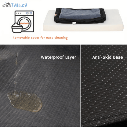 Thick Orthopaedic Dog Bed Mattress with Removable Cover for Large Dogs