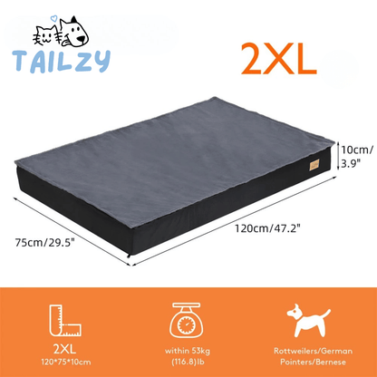 Thick Orthopaedic Dog Bed Mattress with Removable Cover for Large Dogs