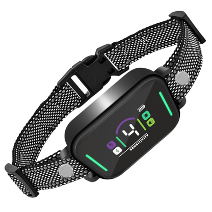 Smart Automatic Dog Bark Collar | Digital Anti-Bark eCollar with Sound, Vibration & Shock Controls