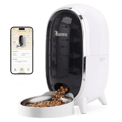 WiFi Connected Automatic Cat Feeder with Smart App Control, Stats & Voice Recorder | Up to 15 Portions / 6 Meals per Day 1