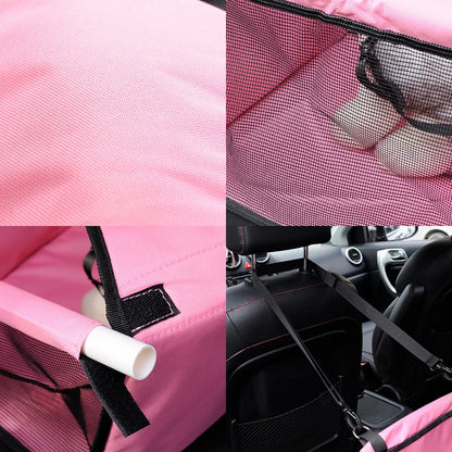 Secure Dog Car Seat Basket | Dog Booster Seat for Safe Car Travel 10