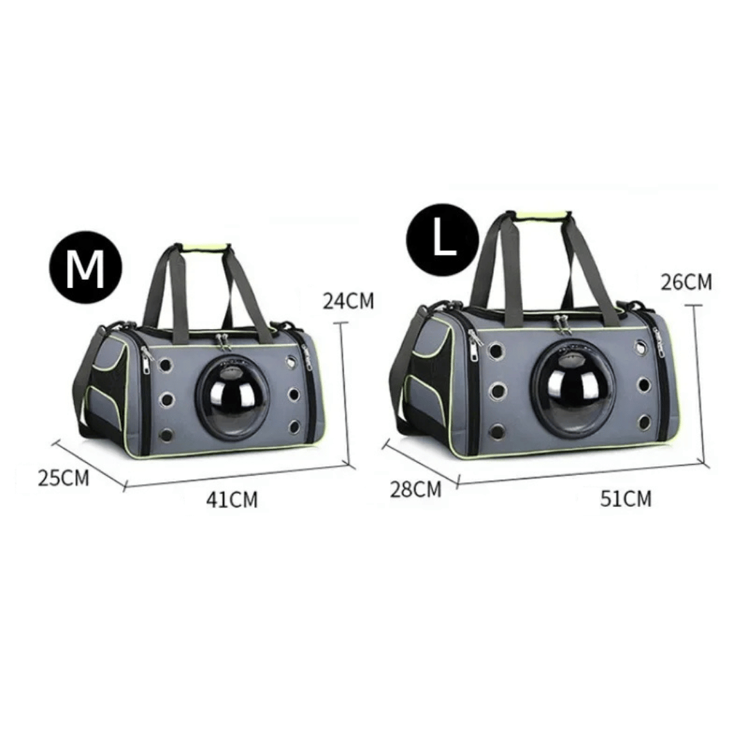 Spacious & Breathable Pet Travel Bag Carrier with Cool Viewing Window for Cats & Small Dogs 12