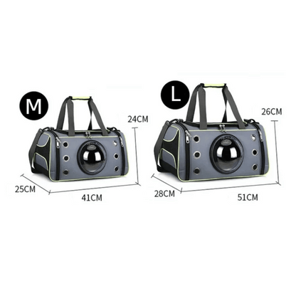Spacious & Breathable Pet Travel Bag Carrier with Cool Viewing Window for Cats & Small Dogs 12