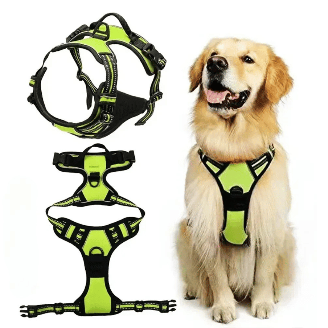 Dog Harness Training Vest with Reflective Straps, Handle & Secure Buckles 2