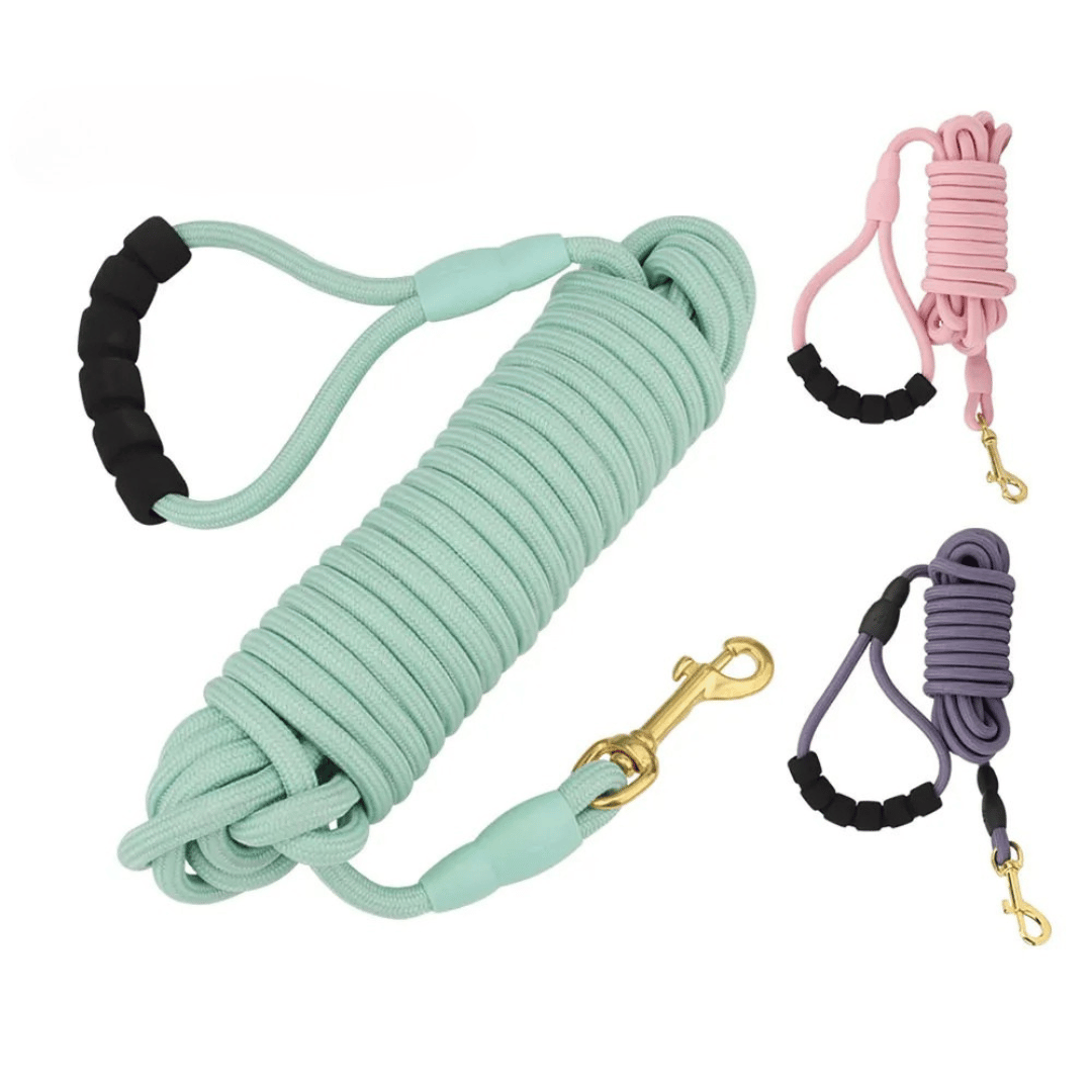 Long Dog Lead with Foam Handle | Long Line Dog Leash for Puppy Training & Cats 9