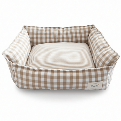 Checkered Pet Bed for Smaller Dogs & Cats