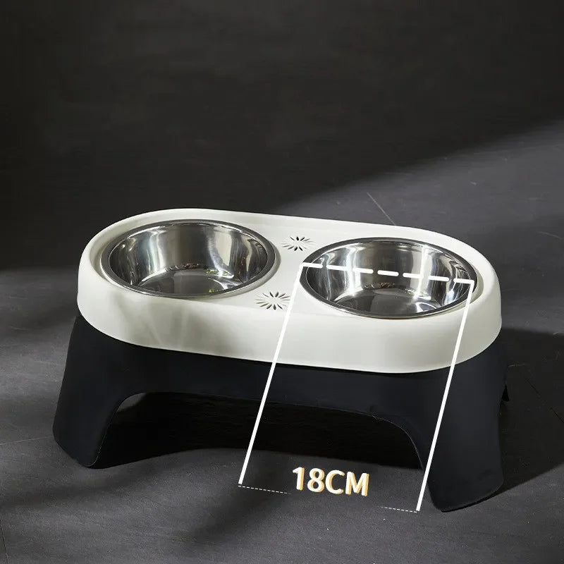 Sturdy Raised Dog Feeding Station with Stainless Steel Dog Bowls 5