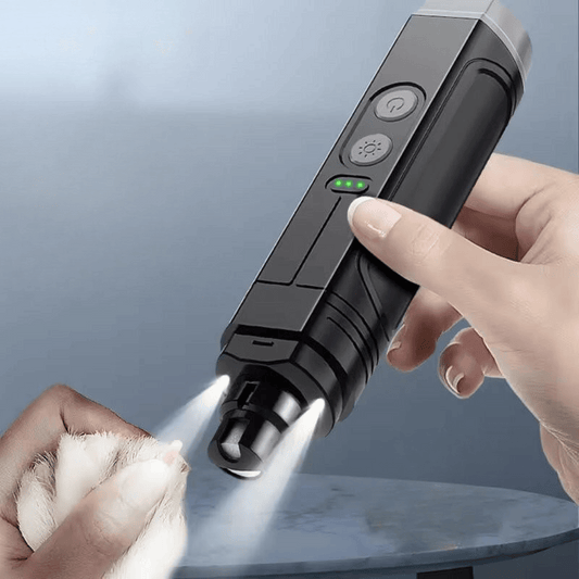 Ultra-Quiet Dog Nail Grinder with LED Lights | USB Rechargeable Nail Trimmer for Dogs 1