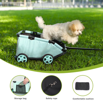 360° Rotating Pet Trolley for Small Dogs & Cats 11