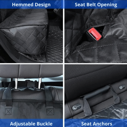Waterproof Dog Car Seat Cover Hammock to Protect Back Seats 5