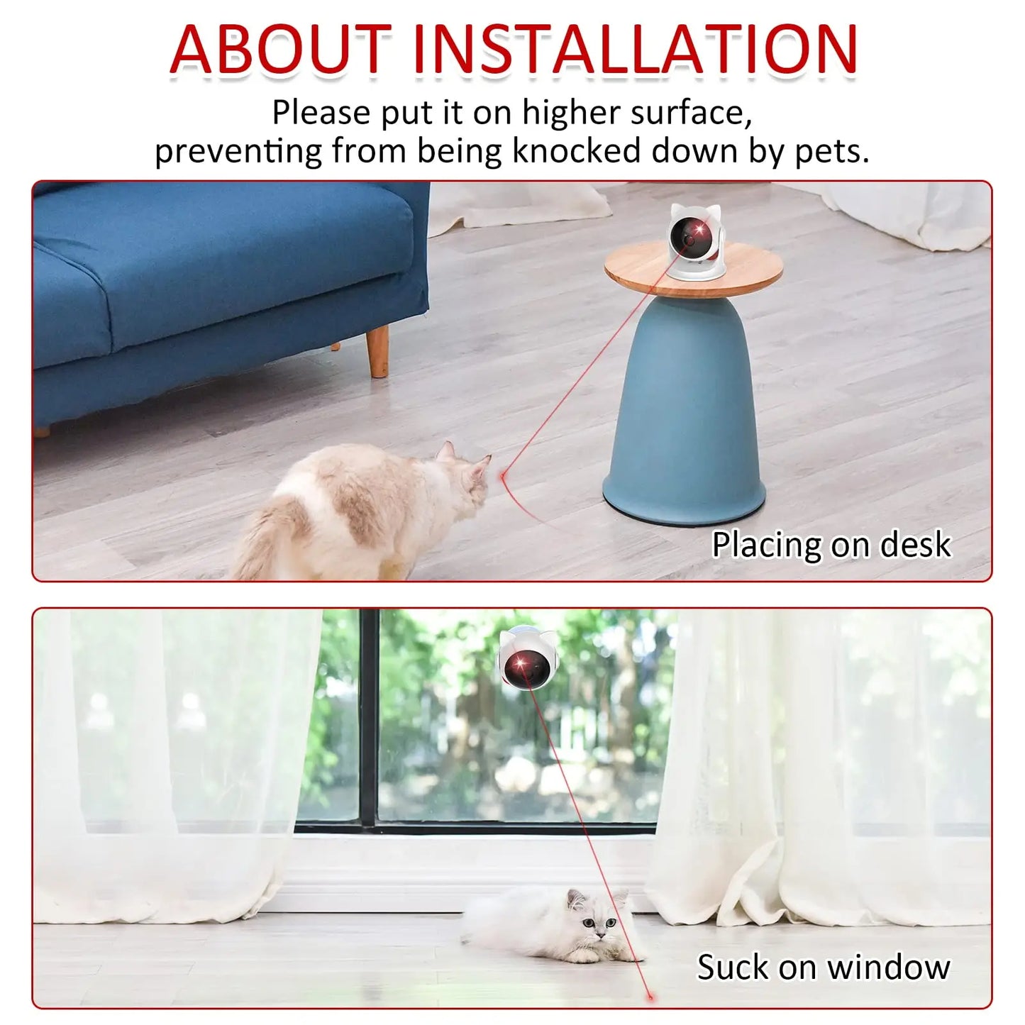 Automatic Laser Cat Toy | USB Rechargeable 9