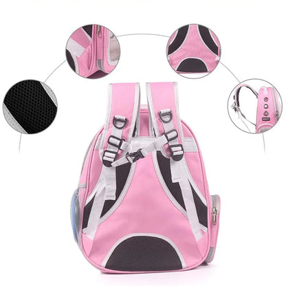 Space Capsule Cat Backpack with Transparent Dome | Ventilated Travel Carrier for Pets