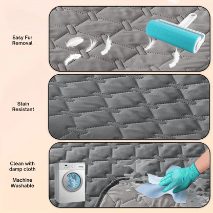 Double-Sided & Water-Resistant Dog Blanket Furniture Protector for Beds & Sofas 4