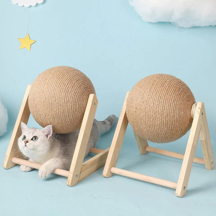 Free-Standing Cat Scratching Ball